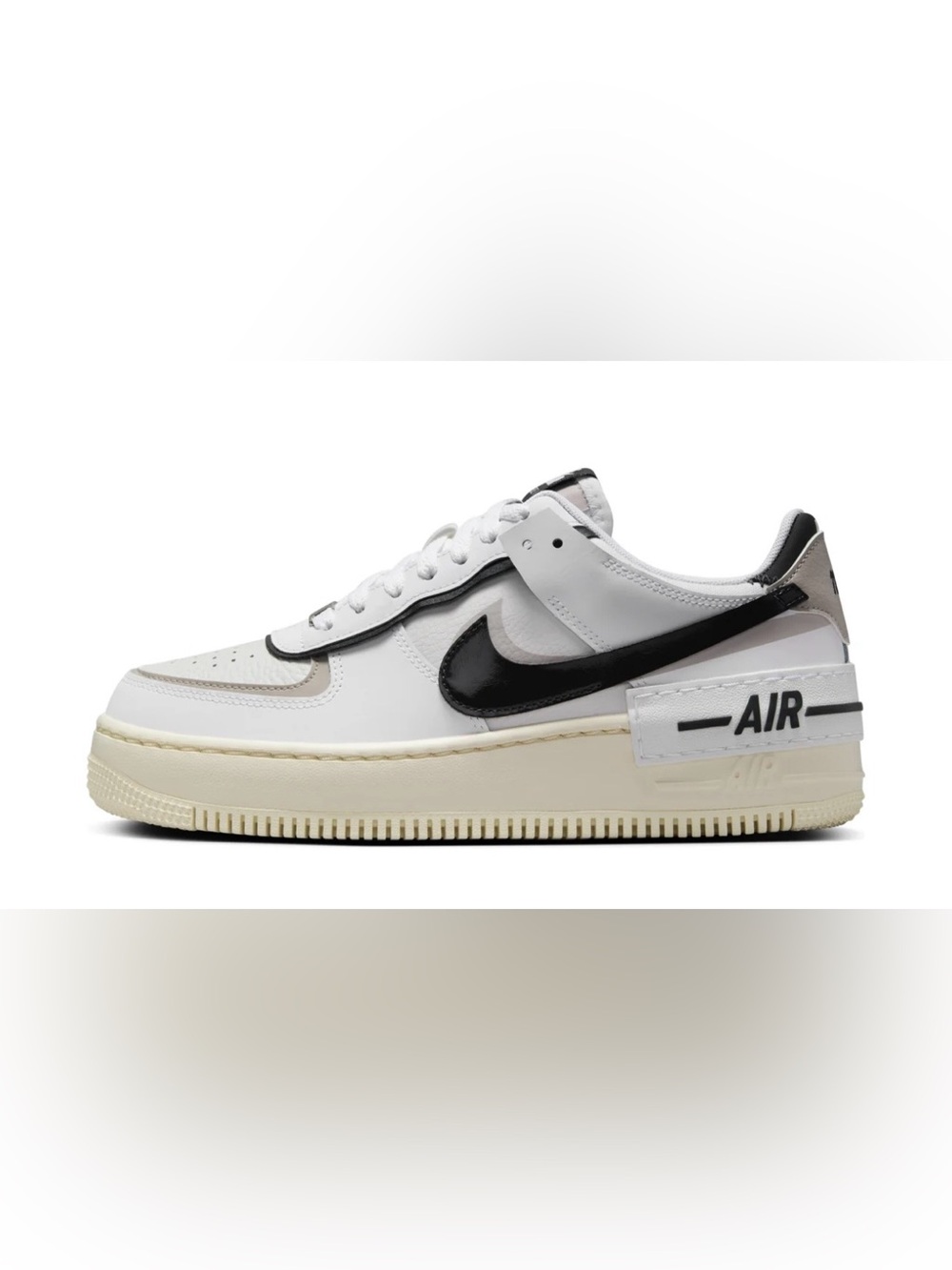 Nike Air Force 1 Shadow White Grey Off Noir